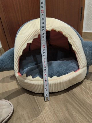 Cama para Gatos Tiburón Azul