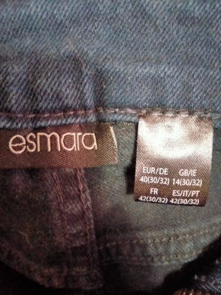 Pantalón vaquero mujer elástico desgastado