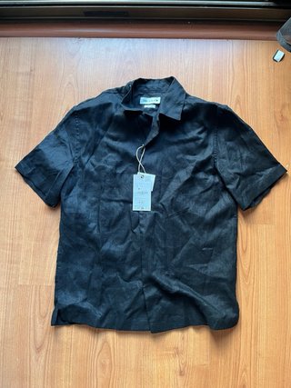 Conjunto Lino Negro Zara Hombre Talla M