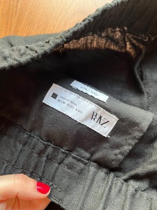 Conjunto Lino Negro Zara Hombre Talla M