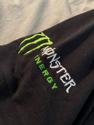 Polo Monster Energy Negro Talla M