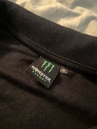 Polo Monster Energy Negro Talla M