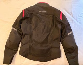 Chaqueta Moto Mujer Acerbis Negra y Rosa