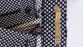 Pantalón vestir pinza negro y blanco