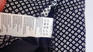 Pantalón vestir pinza negro y blanco