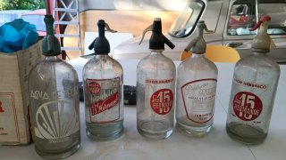 Botella sifón Los 15 Hermanos antigua