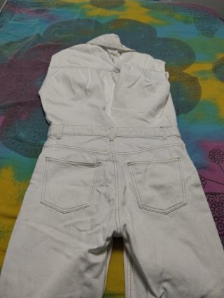 Mono vaquero blanco Zara Talla S
