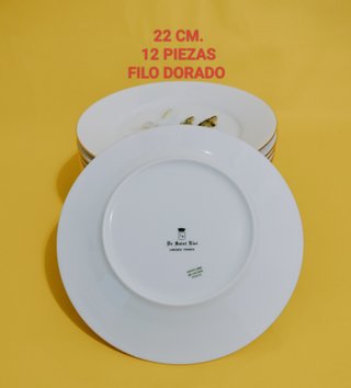 Vajilla Limoges para pescado - 12 platos