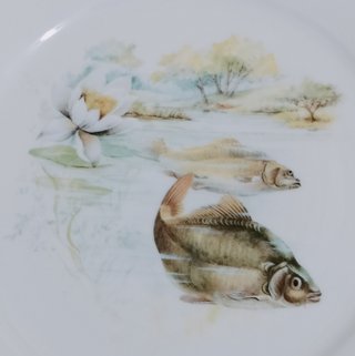 Vajilla Limoges para pescado - 12 platos