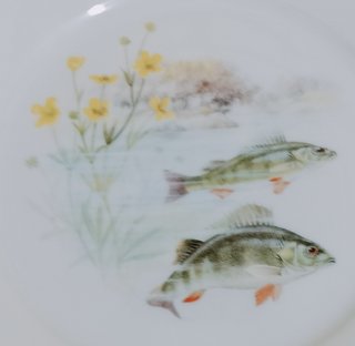 Vajilla Limoges para pescado - 12 platos