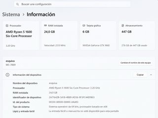 PC Gaming Ryzen 5 1600 | GTX 1660 6GB | 24GB RAM