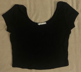 Camiseta negra manga corta S