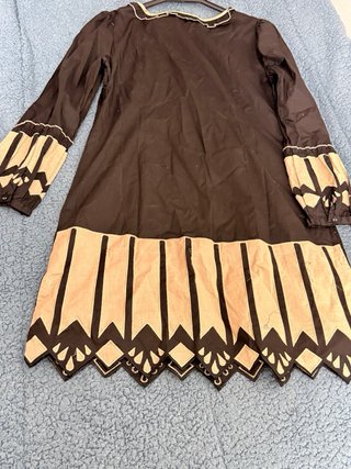 Vestido Anany Negro y Beige Talla  Size 44
