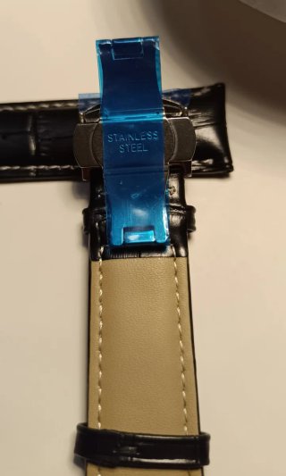 Cinturino vera Pelle Vera 22mm con chiusura dep