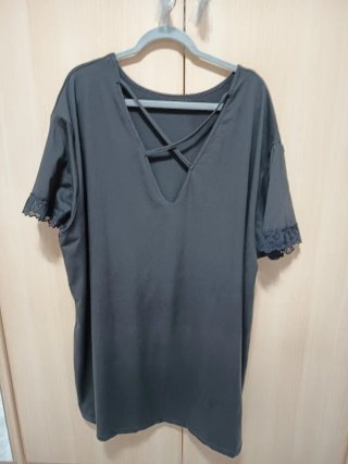 Blusón negro talla grande