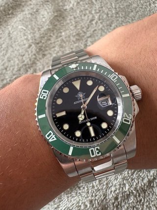Reloj Addiesdive Verde y Plateado