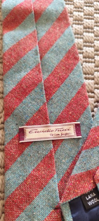 Corbata Emidio Tucci Rayas Rojo y Verde