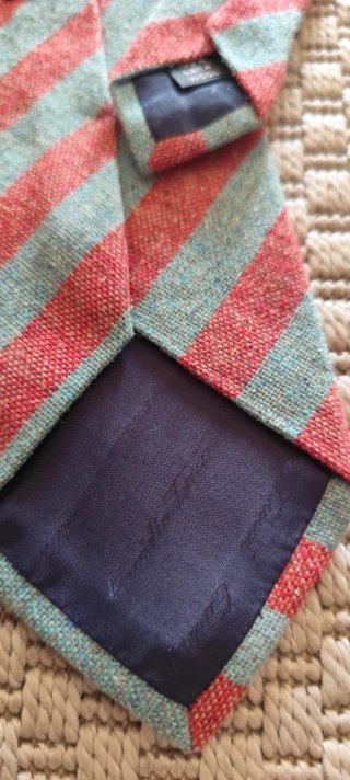 Corbata Emidio Tucci Rayas Rojo y Verde