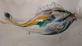 Pez y Jarron Cristal Murano 1962