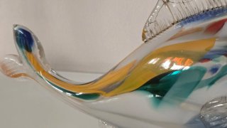 Pez y Jarron Cristal Murano 1962