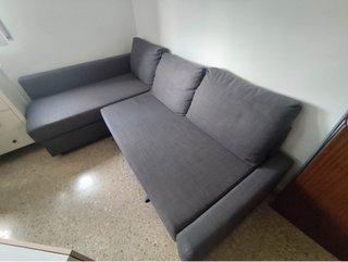 Sofá Cama Chaise Longue Friheten Gris