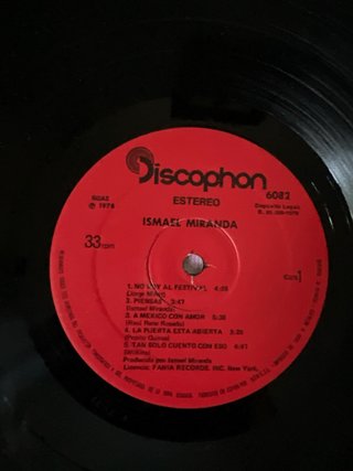 Vinilo Ismael Miranda - No Voy Al Festival