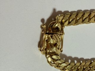 Pulsera Cubana Oro 18k