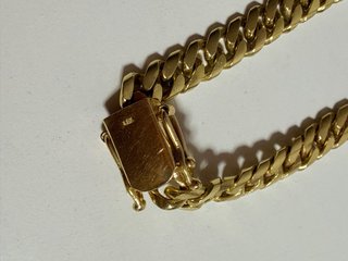 Pulsera Cubana Oro 18k