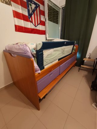 Cama nido madera con cajones