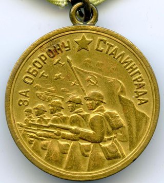 Medalla Soviética Defensa de Stalingrado