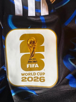 Camiseta Adidas Messi 10 Argentina Negra y Azul