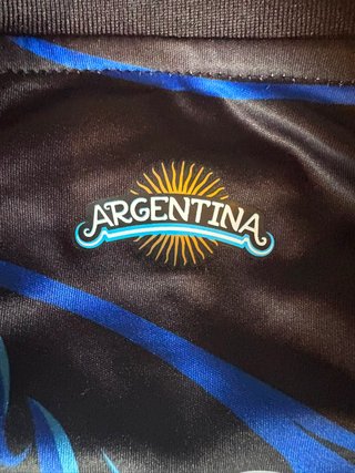 Camiseta Adidas Messi 10 Argentina Negra y Azul