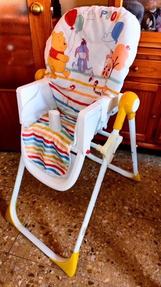TRONA BEBES CON 6 POSICIONES, BANDEJA 2 COLORES