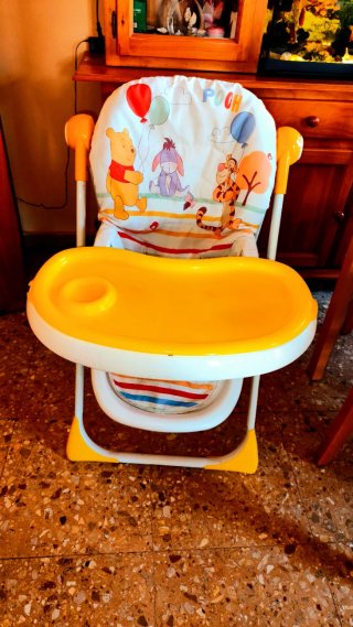 TRONA BEBES CON 6 POSICIONES, BANDEJA 2 COLORES