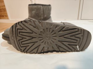 Stivali UGG grigi con strass