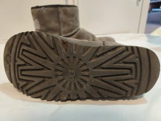 Stivali UGG grigi con strass