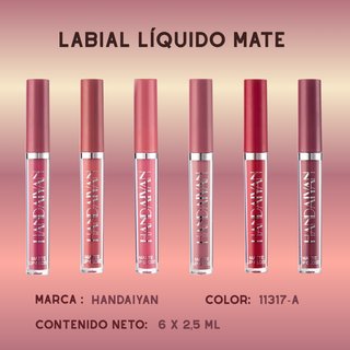 Set 6 Labiales Mate HANDAIYAN Larga Duración-NUEVO