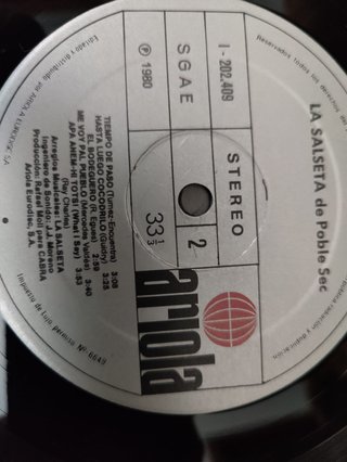 Vinilo La Salseta del Poble Sec