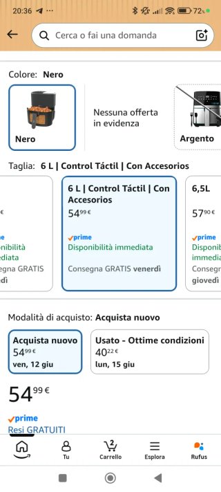 Friggitrice ad aria 6L Cecotec Cecofry Bombastic 6