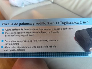 Cizalla de palanca y rodillo 2 en 1