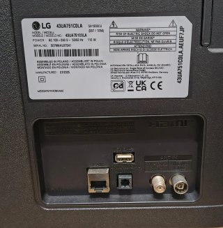 TV LG UHD 4K Negra