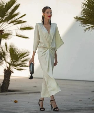 Vestido drapeado Zara