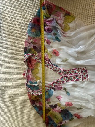 Vestido playero elegante multicolor marca francesa