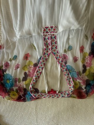 Vestido playero elegante multicolor marca francesa