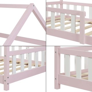 Cama Montessori Tipi Blanca y Rosa