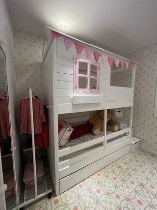 Litera Casa Infantil Blanca