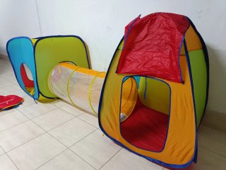 Tienda de campaña infantil con túnel