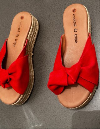 Sandalias Rojas