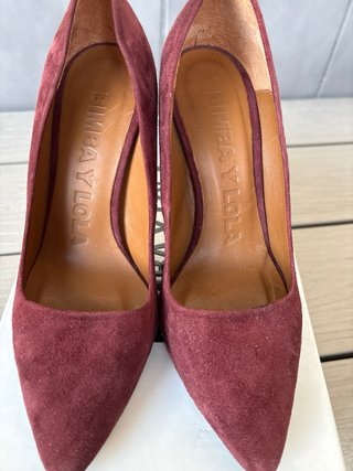 Zapatos BIMBA Y LOLA ante burdeos talla 35