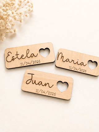 MARCASITIOS DE MADERA PERSONALIZADOS PARA BODAS
